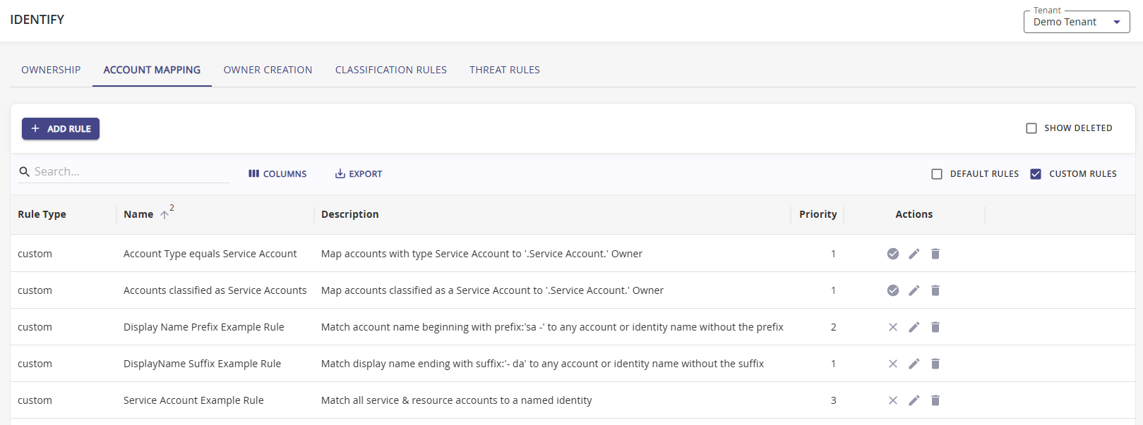 Account mapping page view img